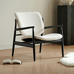 Кресло с каркасом и ножками из древесины и мягкими сиденьем и спинкой Venice варинант исполнения - 6 | Loft Concept в Екатеринбурге