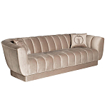 Диван трехместный велюровый серый Island of Comfort варинант исполнения - 1 | Loft Concept в Екатеринбурге