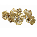 Панно настенное Blank Sheet Golden Flower варинант исполнения - 1 | Loft Concept в Екатеринбурге