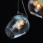 Люстра каскадная с 5-ю разноцветными стеклянными плафонами Kaleido варинант исполнения - 6 | Loft Concept в Екатеринбурге