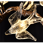 Люстра в виде золотой ветки с цветами и птичками Marvelous Garden варинант исполнения - 11 | Loft Concept в Екатеринбурге