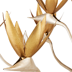 Люстра с плафонами в виде цветов Golden Bird of Paradise варинант исполнения - 1 | Loft Concept в Екатеринбурге