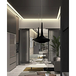 Подвесной вязаный черный светильник «Лампа Марракеша» варинант исполнения - 4 | Loft Concept в Екатеринбурге