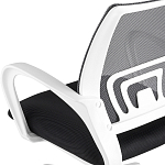 Офисное кресло с основанием из белого пластика Desk chairs Black варинант исполнения - 7 | Loft Concept в Екатеринбурге