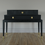 Премиальная Консоль с тремя ящиками Elsa Dreams Black варинант исполнения - 3 | Loft Concept в Екатеринбурге