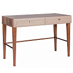 Стол письменный из массива бука с 2-мя ящиками бежевый Wenge Light варинант исполнения - 1 | Loft Concept в Екатеринбурге