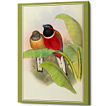 Постер на холсте с изображением птиц Blooming Birds Poster варинант исполнения - 6 | Loft Concept в Екатеринбурге