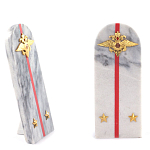 Сувенир Погон МВД из натурального камня мрамор Souvenir Epaulets варинант исполнения - 2 | Loft Concept в Екатеринбурге