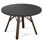 Стол журнальный c круглой столешницей на четырех коричневых ножках Charm Coffee Table варинант исполнения - 1 | Loft Concept в Екатеринбурге