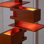 Торшер с каркасом из множества полок Links варинант исполнения - 2 | Loft Concept в Екатеринбурге