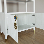 Стеллаж со стеклянными полками Elsa Dreams White варинант исполнения - 4 | Loft Concept в Екатеринбурге