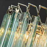 Дизайнерская люстра AQUA Blue Lagoon бирюзовое стекло несколько ярусов варинант исполнения - 4 | Loft Concept в Екатеринбурге