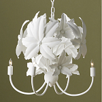 Люстра белая в виде цветков шиповника White Rosehip Flower варинант исполнения - 3 | Loft Concept в Екатеринбурге