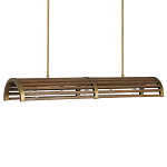 Люстра линейная полукруглой формы Wooden Horseshoe варинант исполнения - 4 | Loft Concept в Екатеринбурге