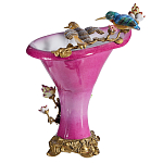 Ваза розового цвета из фарфора с птичкми и цветущими ветвями Garden of Eden варинант исполнения - 2 | Loft Concept в Екатеринбурге