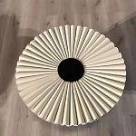 Дизайнерский журнальный стол круглый с фактурной столешницей Ifike варинант исполнения - 1 | Loft Concept в Екатеринбурге