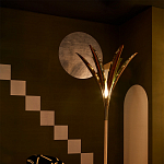 Обои ручная роспись Chez Nina by India Mahdavi Standard colourway on Perfect Green slub silk варинант исполнения - 2 | Loft Concept в Екатеринбурге