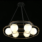 Люстра подвесная круглая с белыми плафонами Martin варинант исполнения - 3 | Loft Concept в Екатеринбурге