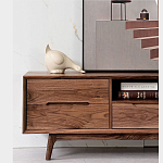 Тумба под телевизориз массива дерева TV Stand made of Walnut Wood варинант исполнения - 3 | Loft Concept в Екатеринбурге