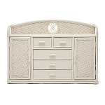 Комод из натурального ротанга Weavella белый варинант исполнения - 1 | Loft Concept в Екатеринбурге