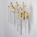 Бра золотого цвета с ветвями и хрустальными подвесками FAIRYTREE Light варинант исполнения - 3 | Loft Concept в Екатеринбурге