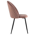 Мягкий стул в велюре пыльно-розового цвета Miruna Chair варинант исполнения - 5 | Loft Concept в Екатеринбурге