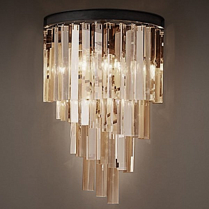 Бра RH Helix Glass Odeon Crystal Amber