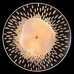 Бра с белым рельефным плафоном и стеклом с рисунком FLOW варинант исполнения - 1 | Loft Concept в Екатеринбурге