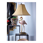 Настольная лампа с абажуром Розовый Фламинго Porcelain Flamingo Lamp варинант исполнения - 2 | Loft Concept в Екатеринбурге