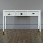 Дизайнерский Письменный стол Elsa Dreams White с тремя ящиками варинант исполнения - 1 | Loft Concept в Екатеринбурге