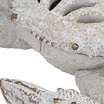 Статуэтка краб с детализированной текстурой в белом цвете Marine Accessories варинант исполнения - 3 | Loft Concept в Екатеринбурге