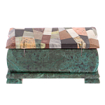 Шкатулка с мозаикой из натуральных камней Stone Casket варинант исполнения - 4 | Loft Concept в Екатеринбурге