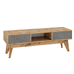 ТВ-тумба с фасадом цвета серый бетон Grace of Furniture  варинант исполнения - 1 | Loft Concept в Екатеринбурге