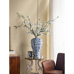 Ваза фарфоровая высокая с синими цветочными мотивами Independence варинант исполнения - 5 | Loft Concept в Екатеринбурге