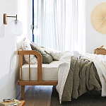 Кровать из массива дуба с пружинным блоком Mateta варинант исполнения - 8 | Loft Concept в Екатеринбурге