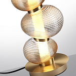 Настольная лампа с 3-мя рифлеными стеклянными шарами Marcelh Light варинант исполнения - 4 | Loft Concept в Екатеринбурге