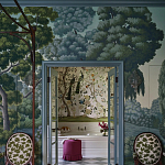 Обои ручная роспись Malmaison Special Colourway on Auguste scenic paper варинант исполнения - 2 | Loft Concept в Екатеринбурге