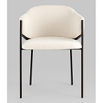 Стул Brace букле белый варинант исполнения - 4 | Loft Concept в Екатеринбурге