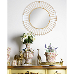 Зеркало круглое настенное в металлической оправе Modern Mirror Space варинант исполнения - 4 | Loft Concept в Екатеринбурге