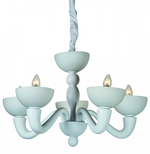 Люстра Lampadario Corteccia bianco 5 luci