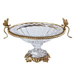 Чаша из прозрачного стекла с рельефным ободком и фигурками стрекоз Eden Garden варинант исполнения - 1 | Loft Concept в Екатеринбурге