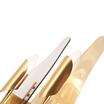 Бра с двумя плафонами дымчатого и янтарного цвета Vertical Glass варинант исполнения - 1 | Loft Concept в Екатеринбурге