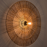 Круглый настенный светильник с декором из пеньковой веревки Alano Wall Lamp варинант исполнения - 2 | Loft Concept в Екатеринбурге