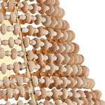 Подвесной светильник в форме колокола из деревянных бусин Wooden Beads варинант исполнения - 2 | Loft Concept в Екатеринбурге