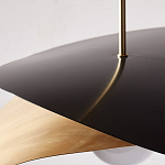 Люстра круглая с 2-мя металлическими абажурами Andromeda варинант исполнения - 4 | Loft Concept в Екатеринбурге