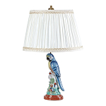Настольная лампа с абажуром и основанием в виде попугая Parrot Table Lamp варинант исполнения - 1 | Loft Concept в Екатеринбурге