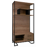 Стеллаж под TV в стиле лофт с открытыми полками и ящиками Urban Style Space варинант исполнения - 1 | Loft Concept в Екатеринбурге