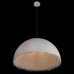 Подвесной светильник в форме купола белого цвета с ажурной бахромой Tactile Line варинант исполнения - 5 | Loft Concept в Екатеринбурге