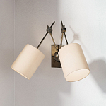 Бра с двумя тканевыми абажурами в форме цилиндра Prerequisites варинант исполнения - 3 | Loft Concept в Екатеринбурге