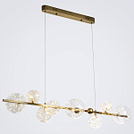 Дизайнерская линейная люстра с гирляндой внутри стеклянных плафонов Iona Garland Chandelier варинант исполнения - 2 | Loft Concept в Екатеринбурге